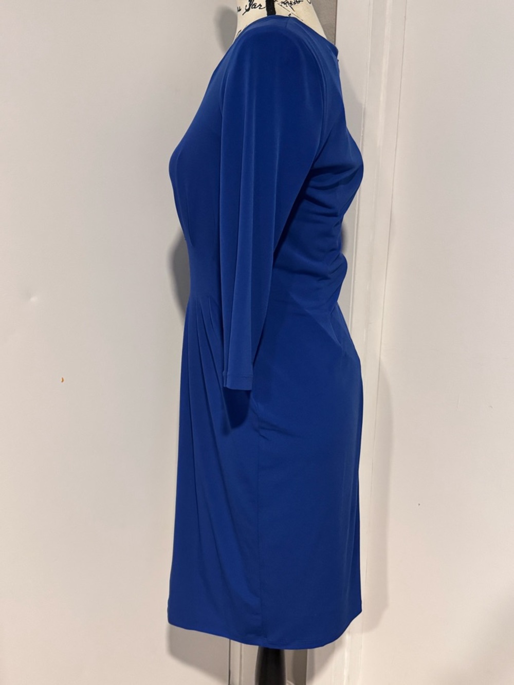 Calvin Klein Cobalt Blue 3/4 length Sleeve Sheath Dress - Picture 3 of 8